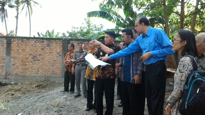 Walikota bersama Unescap meninjau lokasi Pasar Talang Banjar